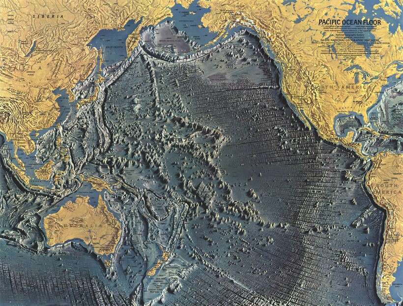 Как выглядит рельеф дна Мирового океана: 5 завораживающих карт
