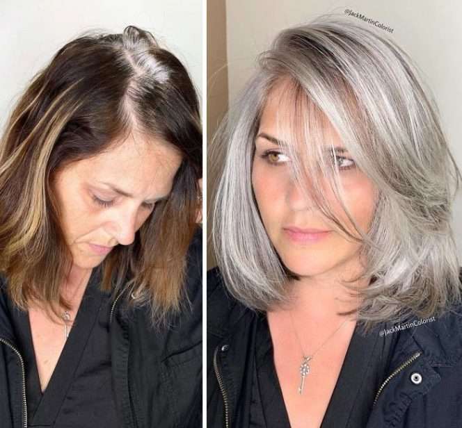 26 Mature Women Who Don’t Mind Having Grey Hair. Unbelievable Metamorphosis!