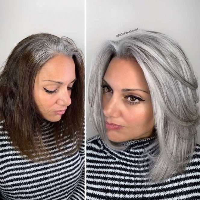 26 Mature Women Who Don’t Mind Having Grey Hair. Unbelievable Metamorphosis!