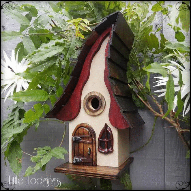 23 Funky Bird Nesting Boxes That Resemble Fairy Tale Houses