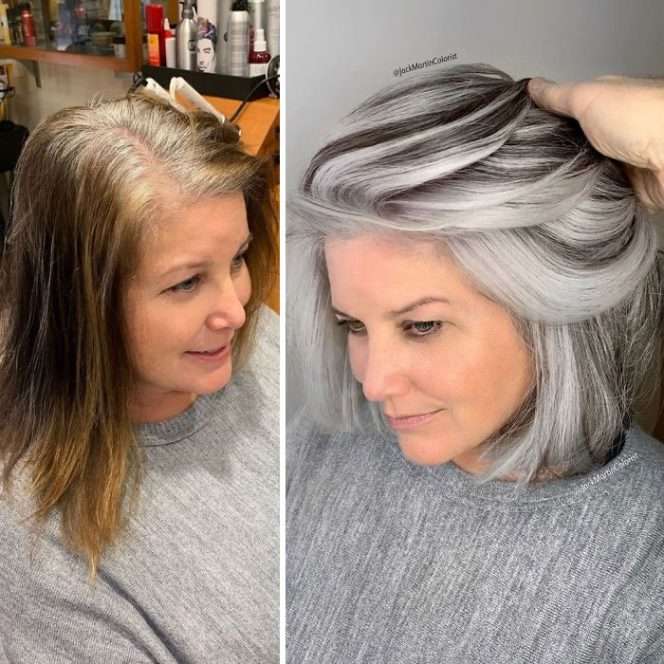 26 Mature Women Who Don’t Mind Having Grey Hair. Unbelievable Metamorphosis!