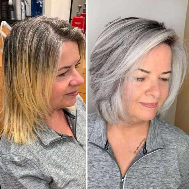 26 Mature Women Who Don’t Mind Having Grey Hair. Unbelievable Metamorphosis!