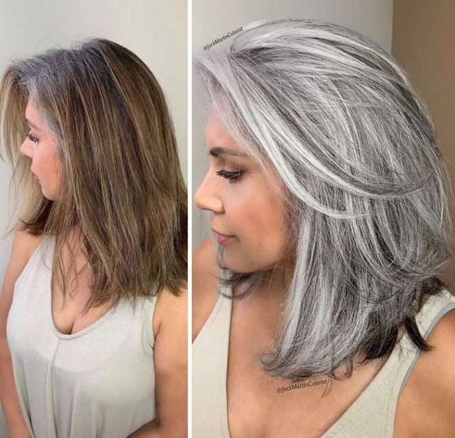 26 Mature Women Who Don’t Mind Having Grey Hair. Unbelievable Metamorphosis!