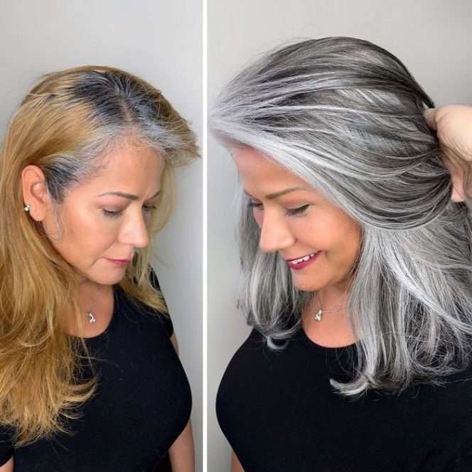 26 Mature Women Who Don’t Mind Having Grey Hair. Unbelievable Metamorphosis!