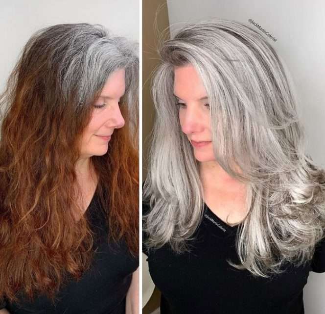 26 Mature Women Who Don’t Mind Having Grey Hair. Unbelievable Metamorphosis!