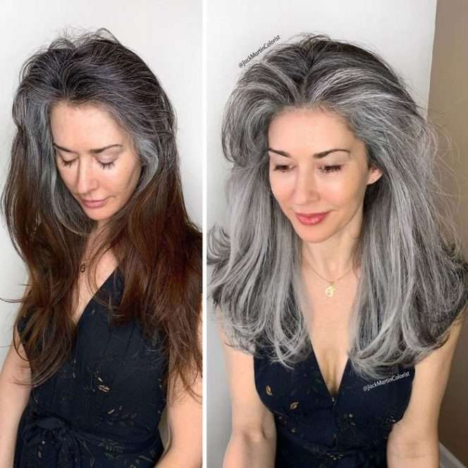 26 Mature Women Who Don’t Mind Having Grey Hair. Unbelievable Metamorphosis!