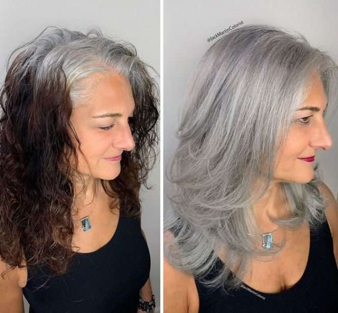 26 Mature Women Who Don’t Mind Having Grey Hair. Unbelievable Metamorphosis!