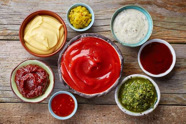 photo of different types of condiments