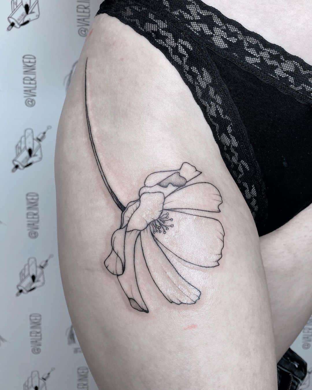 Bewitching Fine Line Tattoo Designs by Valerie
