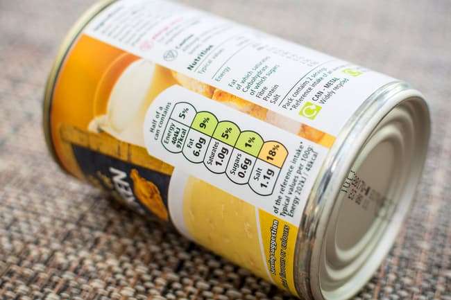 photo of canned soup