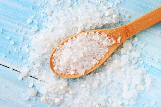 photo of salt in spoon