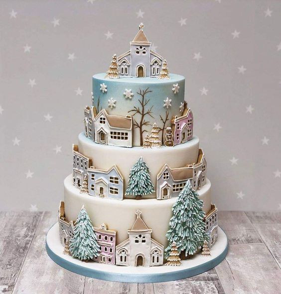 19 Beautiful Winter Cakes. Admire the Sweet Masterpieces!