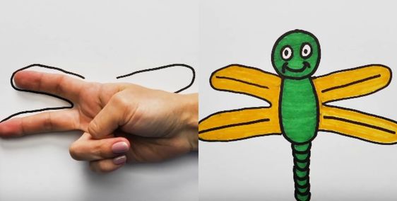 How to Teach Your Child to Draw Animals Using Handprints