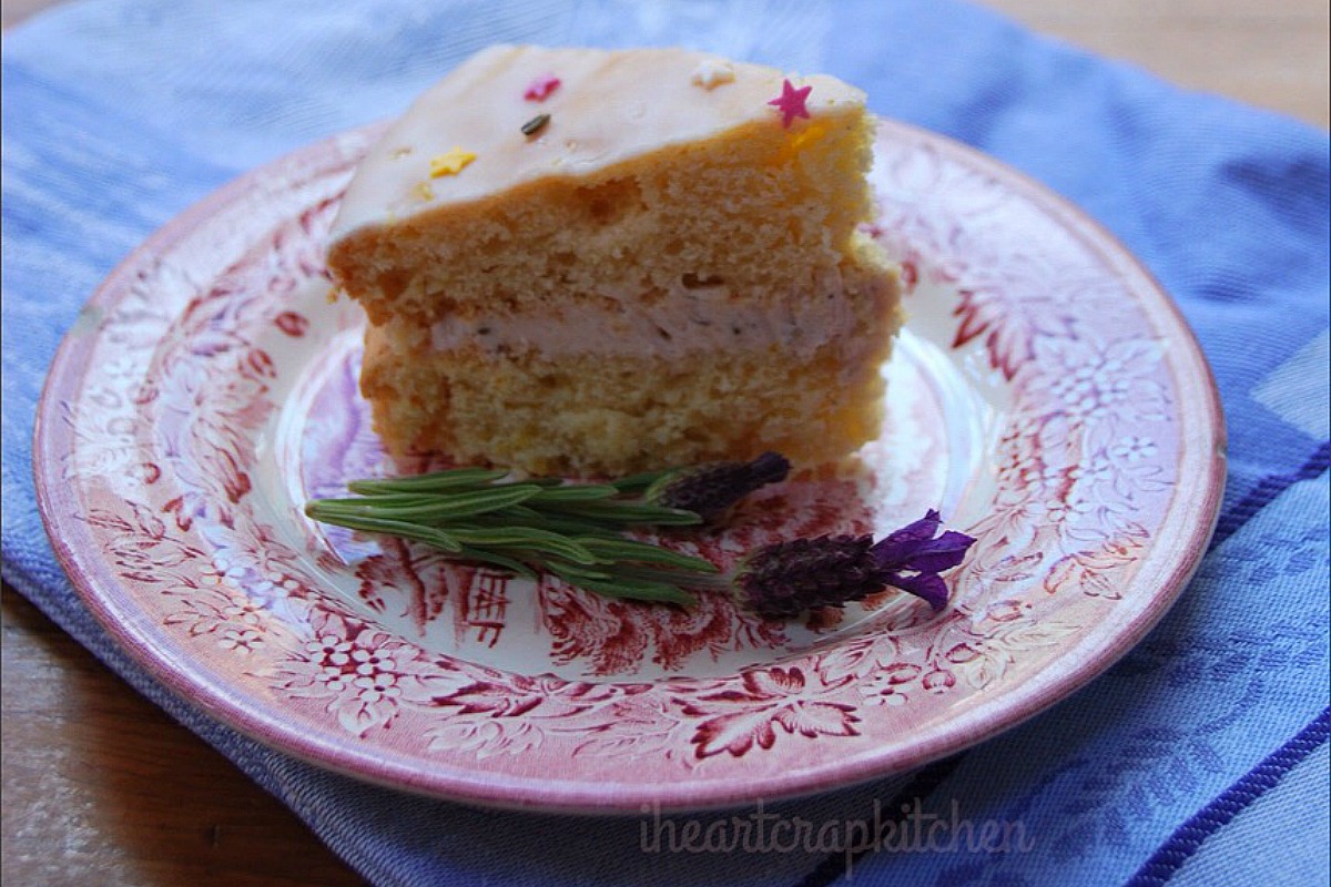 Lemon and Lavender Cake [Vegan]
