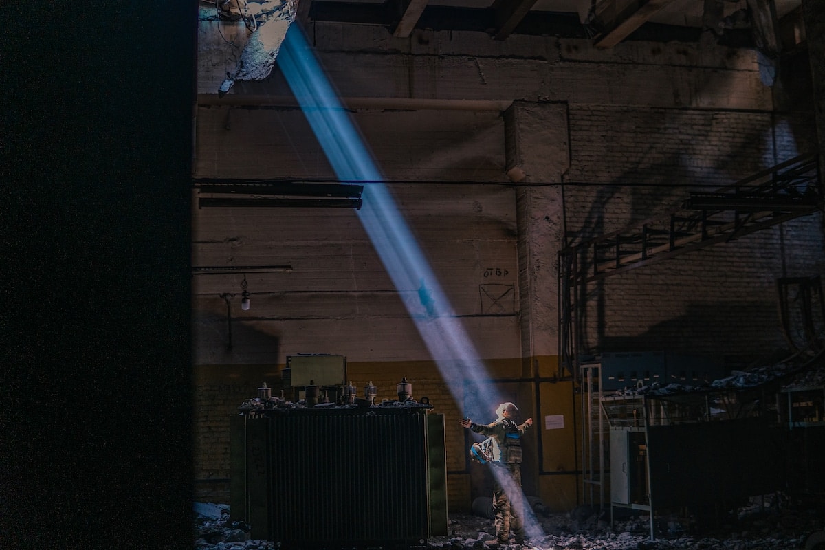 Ukrainian Soldier in the Mariupol Steel Factory