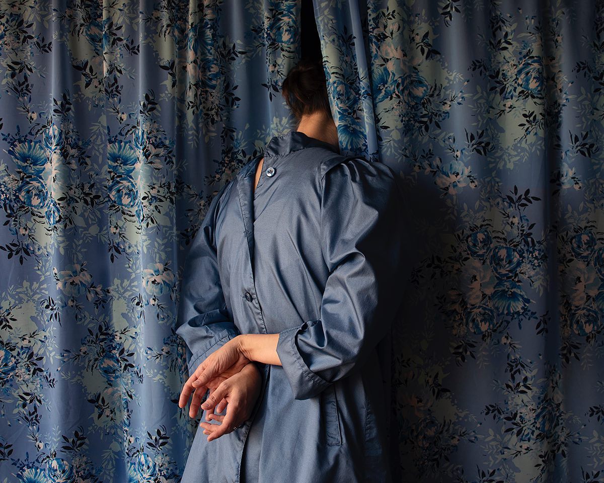 Blue Portrait by Heather Smith
