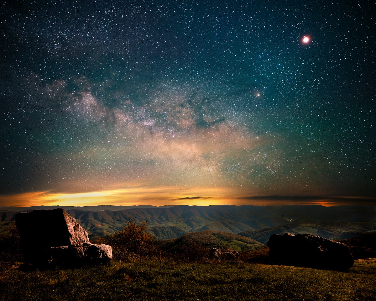 Eclipse and Milky Way in One Photo