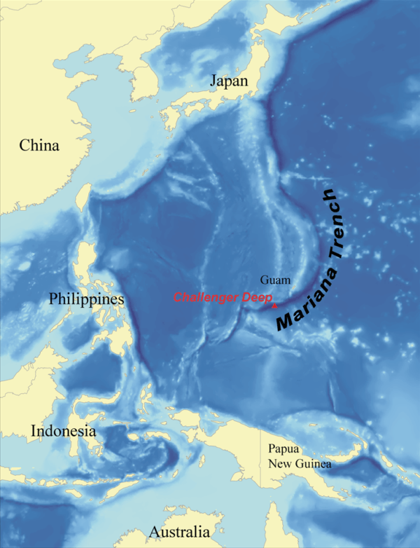 Map Of The Deepest Part Of The Ocean